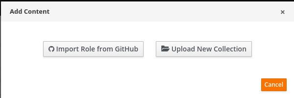 Choix du mode Github pour importer notre role sur Ansible Galaxy