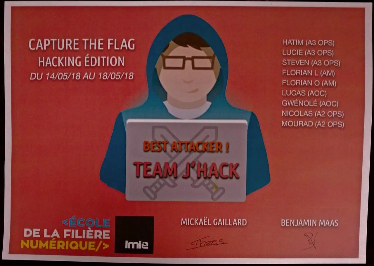 Prix des meilleures attaques !