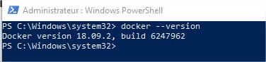 Testing docker Installation on Windows