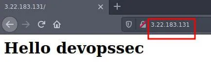 visite de la page web de notre instance EC2