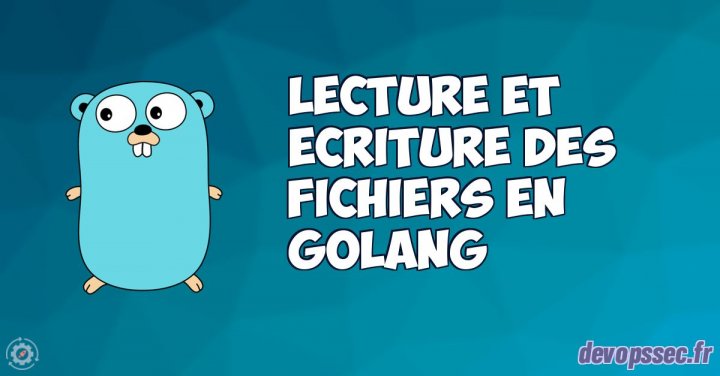 image de l'article Lire et écrire dans un fichier dans le langage de programmation Go